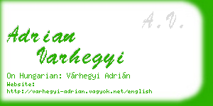 adrian varhegyi business card