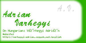 adrian varhegyi business card